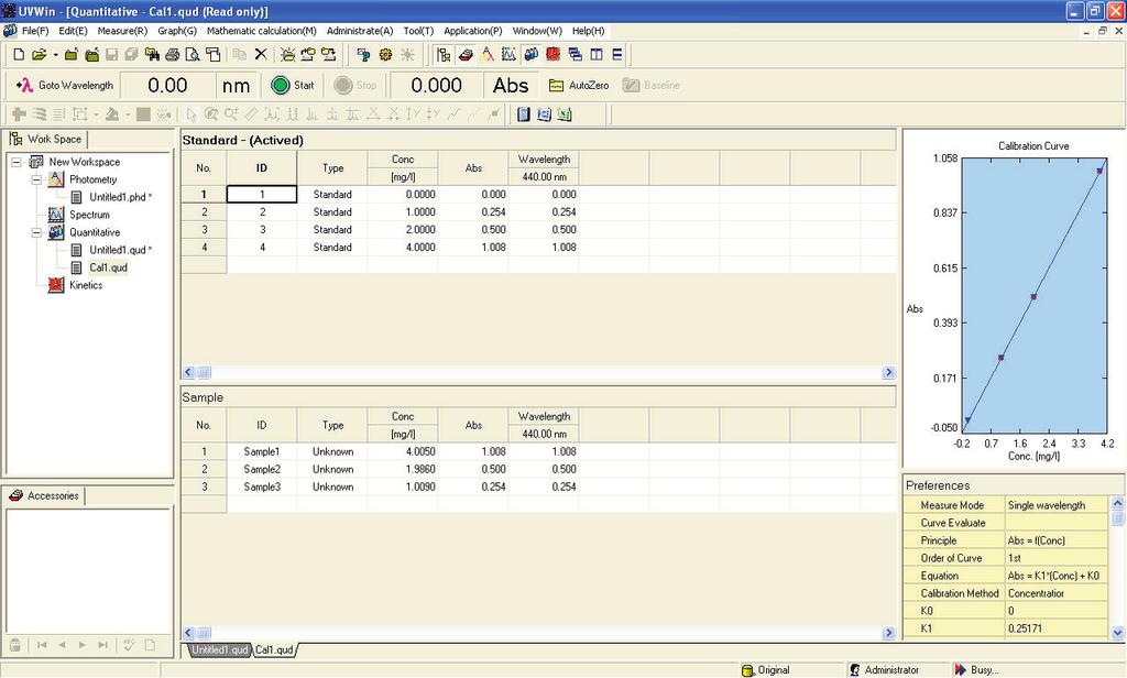Perform 1st, 2nd, 3rd and 4th order differentiation on sample scans for Derivative Spectroscopy. Export measurement data into Word, Excel, CSV and ASCII formats.