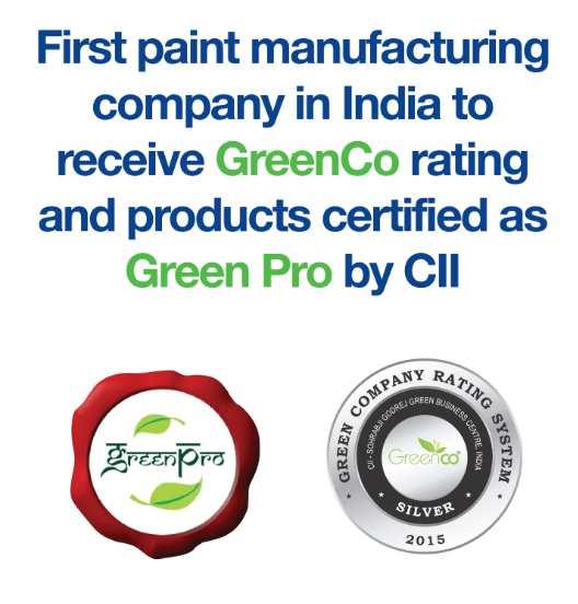 AWARDS & RECOGNITIONS AWARDS & RECOGNITIONS FOUNDING MEMBER OF INDIAN GREEN BUILDING COUNCIL "A