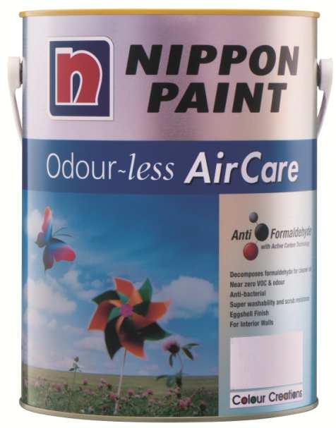 THE FORMALDEHYDE ABATEMENT PAINT NIPPON PAINT ODOUR~LESS AIRCARE - SNAPSHOT NIPPON PAINT ODOUR~LESS AIRCARE