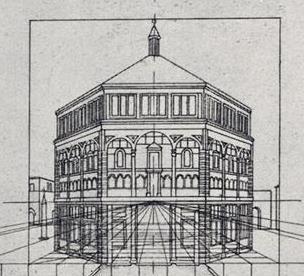 Brunelleschi first to incorporate linear