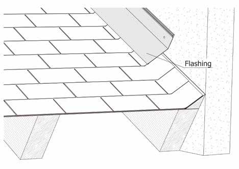 ROOF EDGE DETAIL (figure 13) 14. CHIMNEY JUNCTION The junction between roofing systems and chimneys is produced by applying specific flashing with a drip channel.
