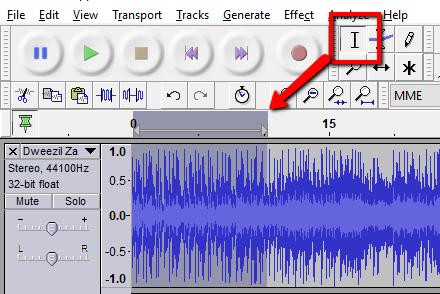 Once your four markers are in place, drag the two middle markers to adjust the volume of the section in between: The closer the middle markers are to the start/end markers the faster the fade up/down.