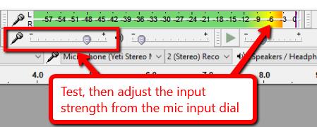 Most microphones record in mono as opposed to stereo, so also make sure that the Recording Channel drop-down is set to 1 (Mono) Recording Channel. 3.
