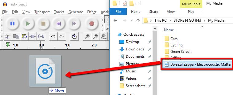 Importing Audio from an Existing File To edit a pre-existing audio file, open your File Explorer and find the audio file.