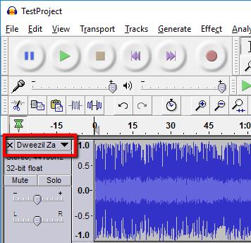 Audacity will create a new track for it, and name the track with the same as the name as the original audio file.