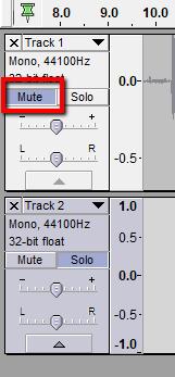 Record on a New Track To record a new track you simply need to click the Record button again and Audacity will automatically create a new track and start recording it.