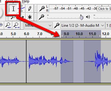 track into another as above) you will see lines or even gaps between segments of your audio.