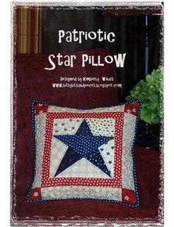 Original Recipe Patriotic Star Pillow by Kim Walus 4th of July is