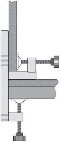 The depth stop positions are determined by the board thickness as follows: FIG 9 Board thickness (15mm in this example) The vertical board (Fig. 8 A ) 1.