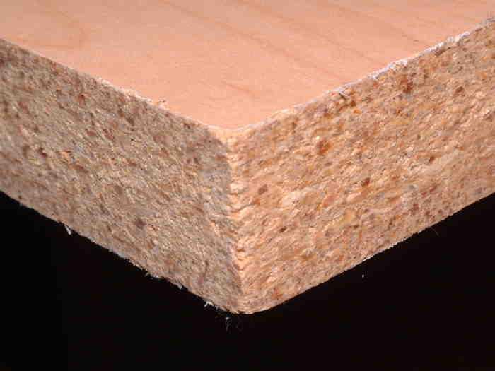 Particle Board manufactured from wood