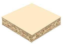 Chipboard or Particleboard Most chipboard is of graded density, having