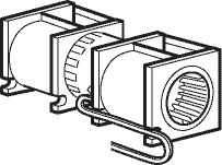 Close the blower door. Secure the blower to the microwave oven using the blower retaining screw from Step 2.