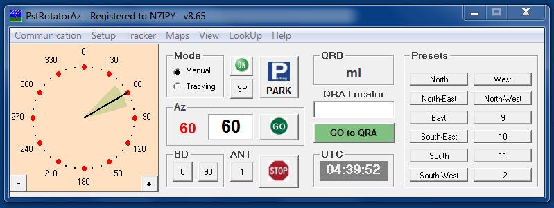 3rd Party Rotor Control Software There are a number of applications on the market that can be used to Remotely Control the 12PR1A Ultra-Portable Rotor system.
