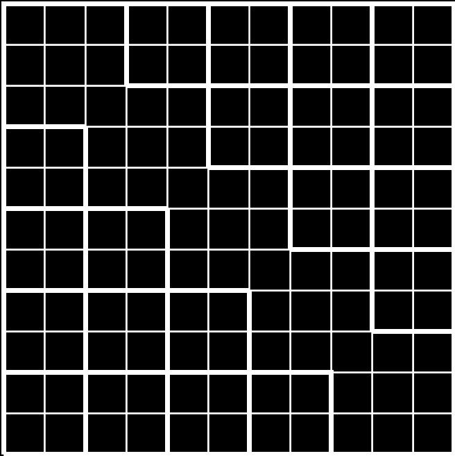 well Indeed, doing a chessboard coloring (say black, white) of the 2-squares in the staircase region, we need to have the same number of black and white squares This is due to the fact that any 2