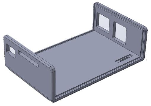 RSPERRY PI STYLE ENCLOSURES Fitting of the PC, Light Pipe and Enclosure ssembly PC ssembly 1. Place your Raspberry Pi enclosure base onto a steady surface. 2.