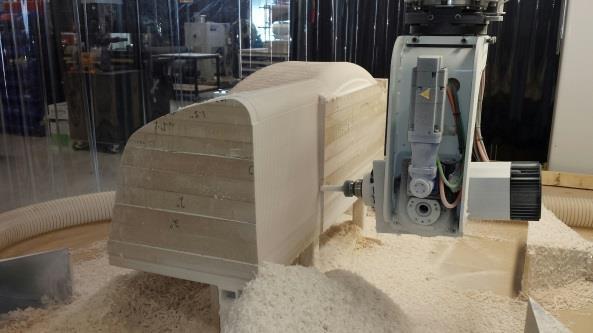 Hand forming Custom wood fabrication (crated