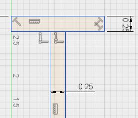 26. Use the Sketch Dimension tool to set the distance between the