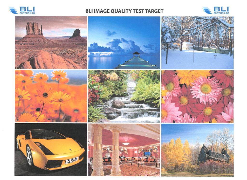 Samples Color output produced by the HP OfficeJet Pro 7720 were Color output produced by the MFC-J5330DW