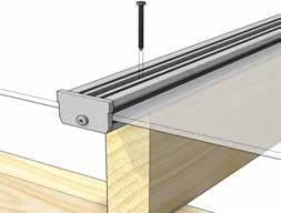 Installation Instructions for Rafters Step 8: Fix with 50mm screws into