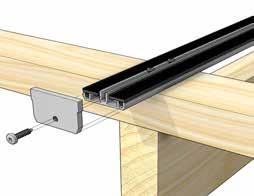 Installation Instructions for Purlins Step 5: Fit the end cap to the end of the glazing bars at the
