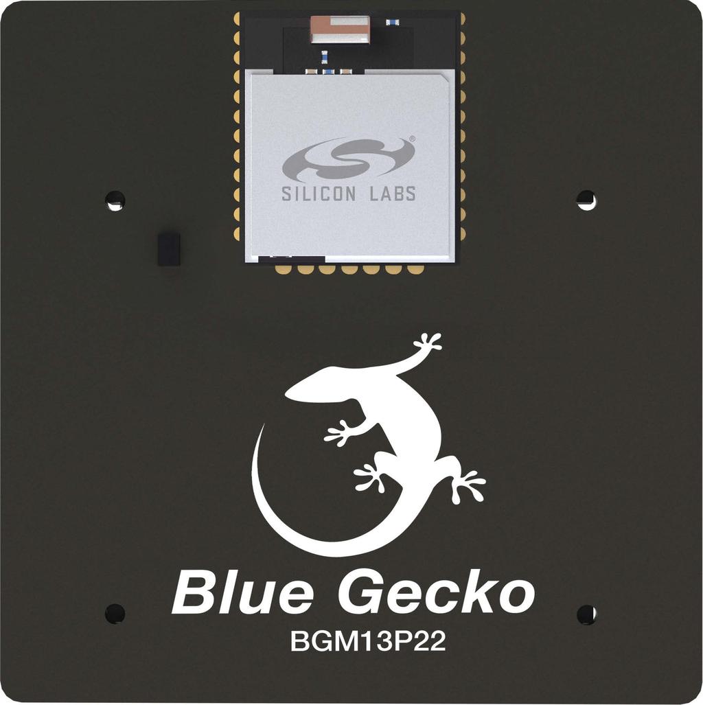 BGM13P22 Module Radio Board BRD4306A Reference Manual The BRD4306A Blue Gecko Radio Board contains a Blue Gecko BGM13P22 module which integrates Silicon Labs' EFR32BG13 Blue Gecko SoC into a small