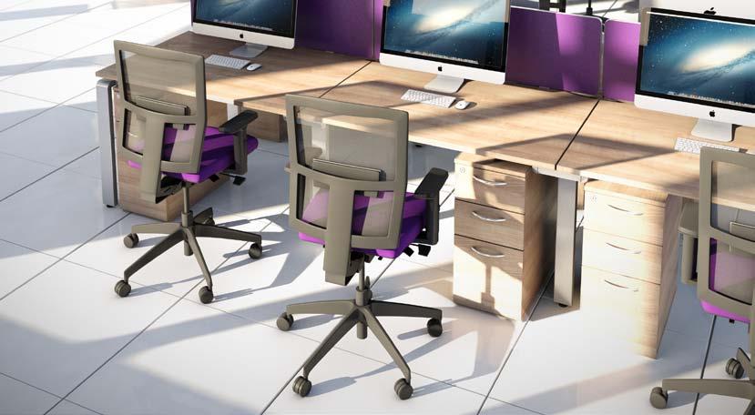 DESKING Image features our Moulton chairs, page 62.