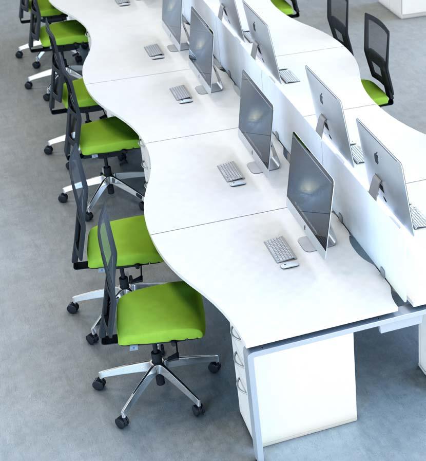 DESKING Image features our Moulton chairs, page 62.