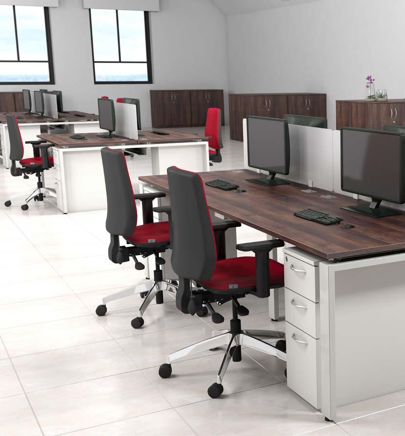 DESKING GEODESK GeoDesk is a desking range that combines the functional benefits of a bench system and a contemporary,