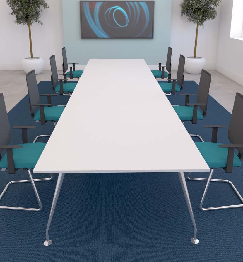 TABLES SPIRE BOARDROOM TABLES These distinctive tables are ideal for corporate and conference applications.