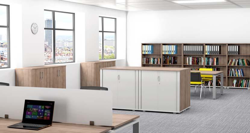 STORAGE SIGNATURE features Specifications A range of storage options available; bookcases, cupboards, filing