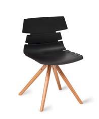 Swivel Black Powder Coated Steel Ashby Chair, Leg