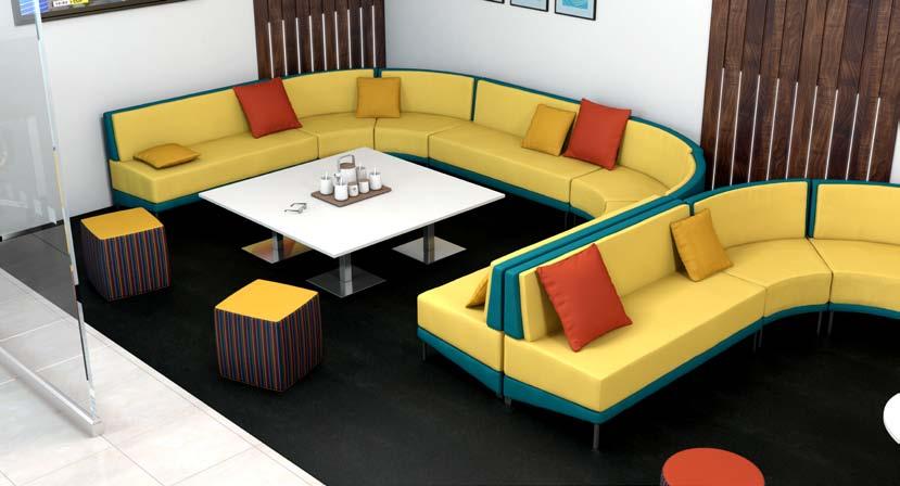 soft seating The variety of styles and combinations allow lots of choice for flexible working configurations whether