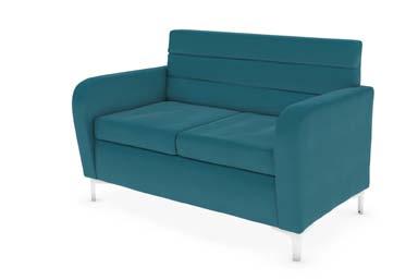 Curved arms offer maximum comfort and design.