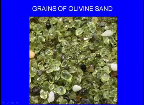 (Refer Slide Time: 21:37) We can see different sized grains are there all look in green in color,