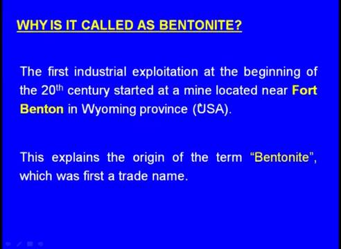 A finished products to stock and packing and delivery to the foundry industries. Now the question is why it is called as Bentonite.