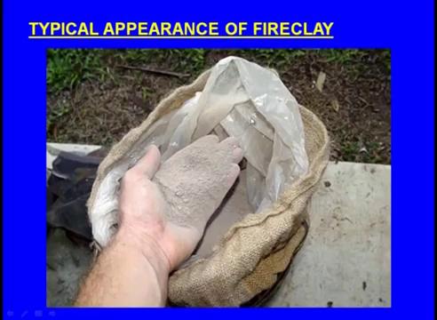 (Refer Slide Time: 41:15). So, this is the typical appearance of the fireclay, next one we will see the illite.