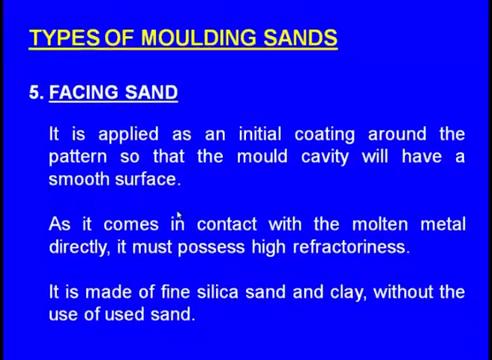 (Refer Slide Time: 05:51) It is applied as an initial coating around a pattern so that the mould cavity will have a smooth surface.