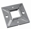 57" square tubes- welded connection 304 Interior 13.4940.040.00 Base: 4" x 4" 316 Exterior 14.4940.040.00 Square Newels 1-1.