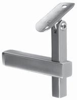 0.16 STAINLESS STEEL 3.62 3.62 Ø Newel Side Mounts 0.55 0.55 0.79 Newel Side Mount pivoting & height adjustable bracket for use with sq. newels & flat bottom rail 304 Interior 13.4133.000.12 3.