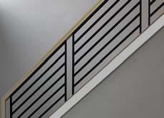 steel rectangular newels Linear Metal Panels