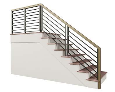 Panels can be manufactured for horizontal or vertical use. Recommended for interior use. Standard or custom sizes. Kneewall (closed stringer) stairs. Open stringer stairs.