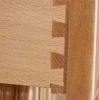 Mortice and Tenon joints are used in the dining