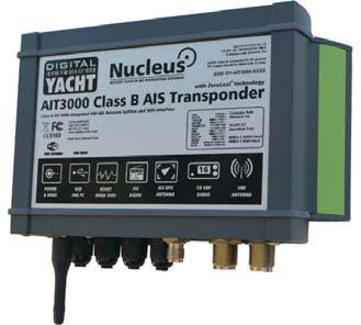 AIS SYSTEMS AIT3000 NUCLEUS CLASS B AIS TRANSPONDER The AIT3000 integrates a Class B AIS transponder with a ZeroLoss VHF-AIS splitter and full featured interface including NMEA0183, NMEA2000, USB