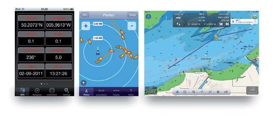Turn you mobile device into a full featured navigator with access to all your boat