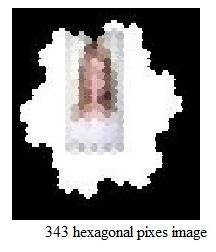 Hexagonal Pixels Image, (f) Cluster of 7 5 Hexagonal Pixels Image References [1] H.