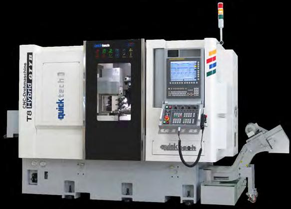 These lathes can turn a workpiece and apply rotating tooling operations, such as milling and cross-drilling, with higher accuracies (no re-chucking), and reduced set-up time.