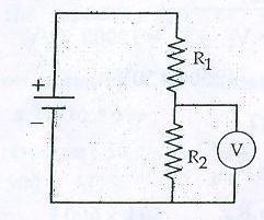 If the voltmeter is connected across high resistance then the current may be divided into two paths and voltage drop recorded by meter is lower than true value. This effect is known as loading effect.