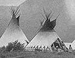 Originally, tepees were about 12 feet high, but once the Plains Indian tribes acquired horses, they began building them twice as high.