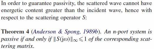 Passive teleoperation - Scattering approach