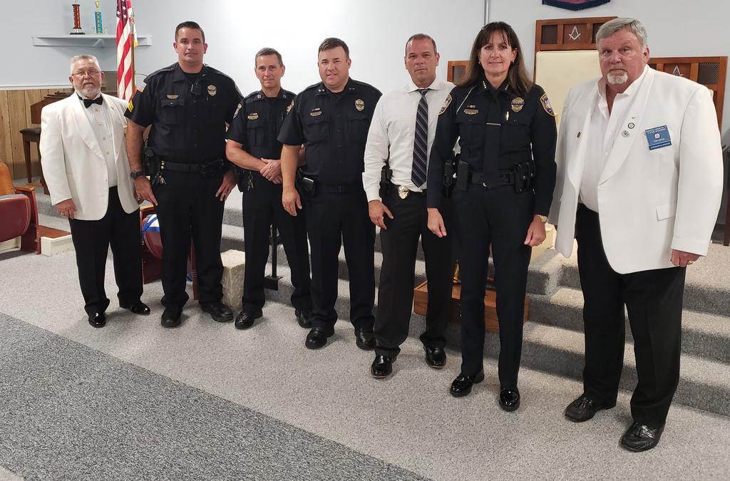 We had a Great turnout for our Law Enforcement/First Responders night. The Bradenton Chief of Police Melanie Bevan and her officers on patrol came into the lodge to eat as their duties allowed.